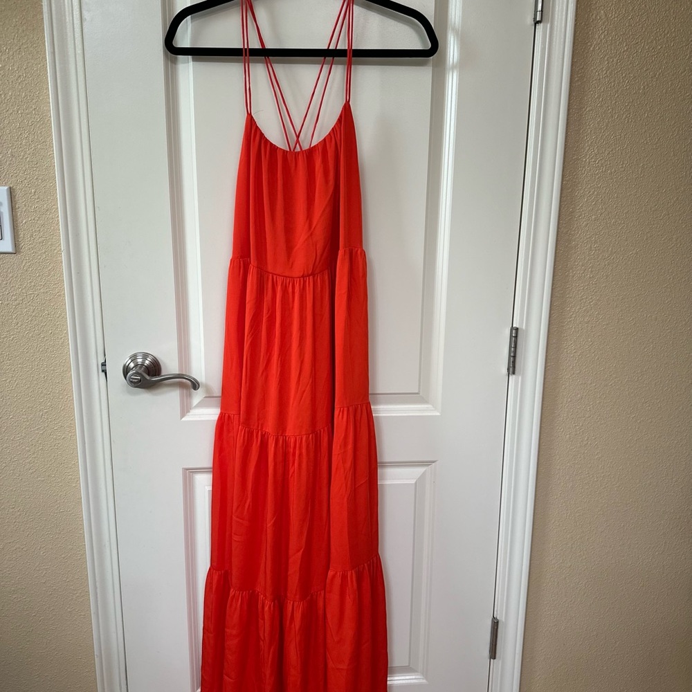 Beautiful burnt orange summer maxi.
